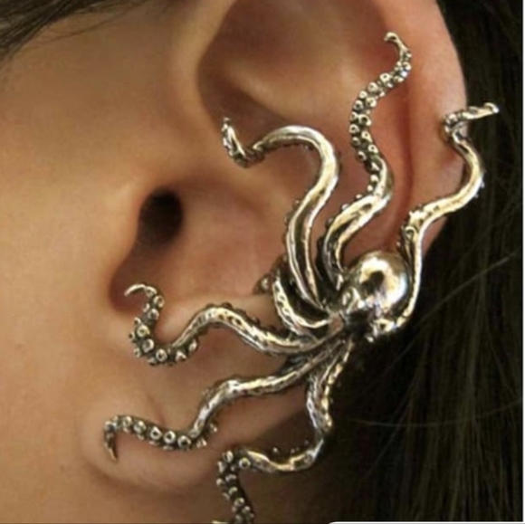 Bronze Octopus Ear Cuff - Picture 3 of 3